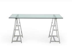 Picture of Modrest Ostro - Modern Stainless Steel + Glass Desk