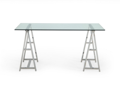 Picture of Modrest Ostro - Modern Stainless Steel + Glass Desk