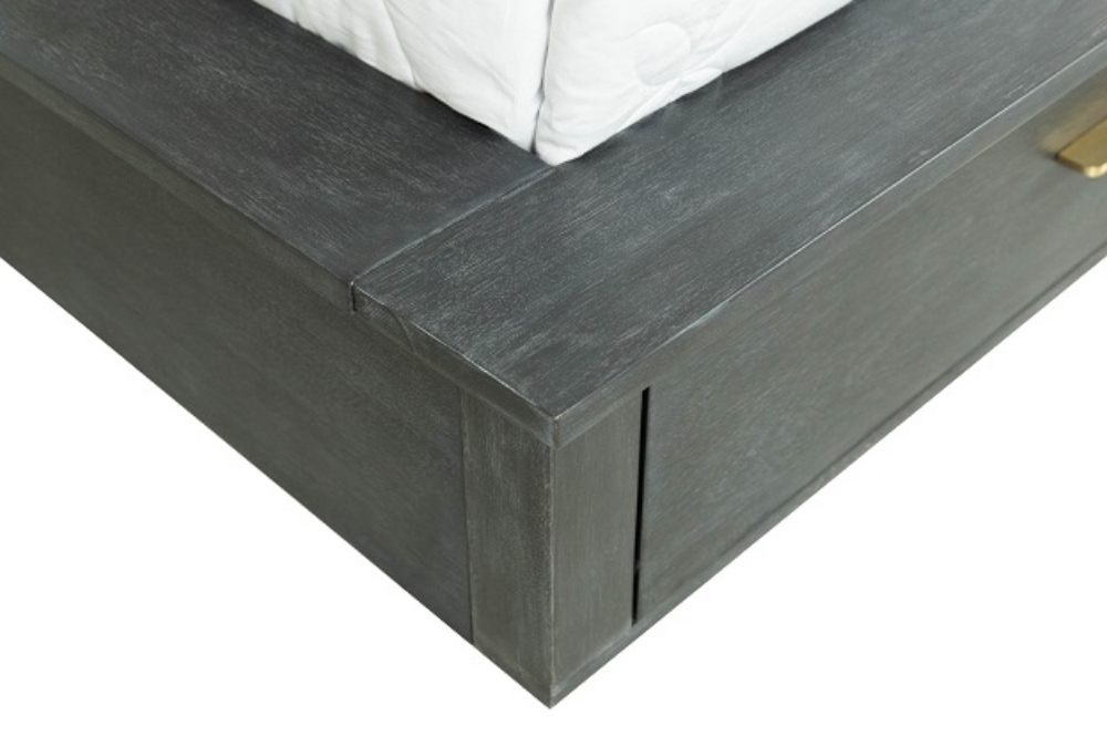 Picture of Modrest Manchester- Contemporary Platform Dark Grey Q Bed