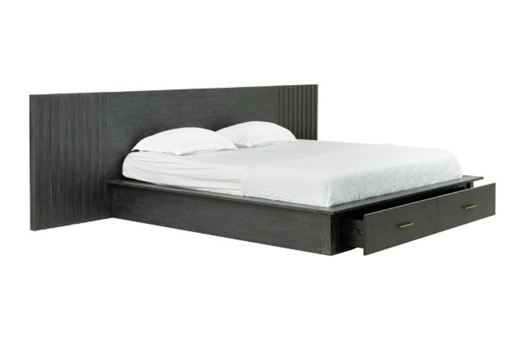 Picture of Modrest Manchester- Contemporary Platform Dark Grey Q Bed