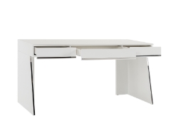 Picture of Modrest Chelsey- Modern White and Stainless Steel Desk