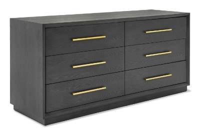 Picture of Modrest Manhattan- Contemporary Grey and Gold Dresser 