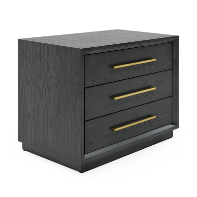 Picture of Modrest Manhattan - Contemporary Grey and Gold Nightstand