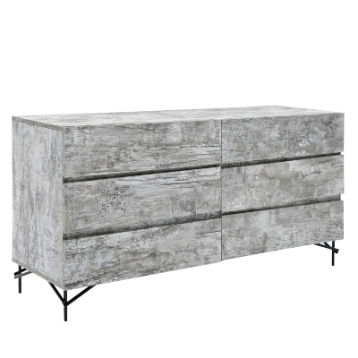 Picture of Nova Domus Aria - Italian Modern Multi Grey with texture  Dresser