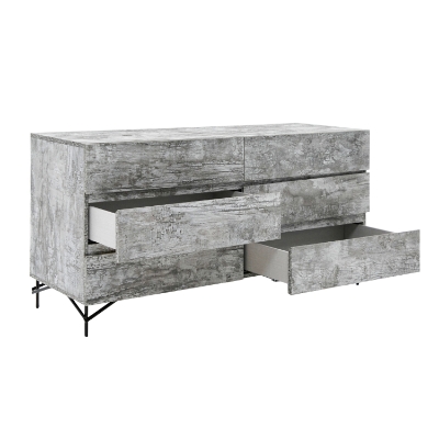 Picture of Nova Domus Aria - Italian Modern Multi Grey with texture  Dresser