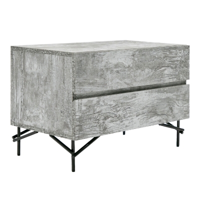 Picture of Nova Domus Aria - Italian Modern Multi Grey with texture Nightstand