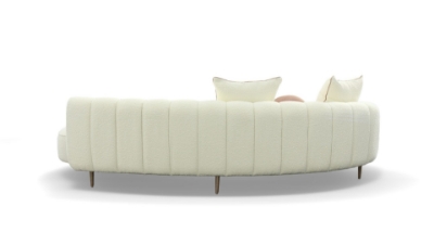 Picture of Modrest - Maverick Modern Cream Fabric Chaise