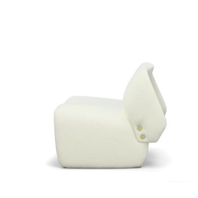 Picture of Modrest - Tristan Modern Off White Fabric Accent Chair