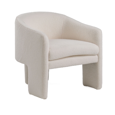 Picture of Modrest - Khan Modern Off White Fabric Accent Chair