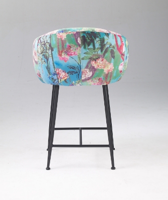 Picture of Modrest Roxann - Modern Counter Stool in Funky Velvet