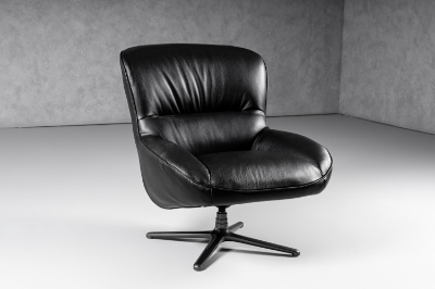 Picture of Modrest Theo - Modern Black Leather Accent Chair