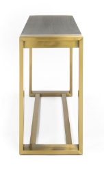 Picture of Modrest Fauna - Modern Wenge and Brass Console Table