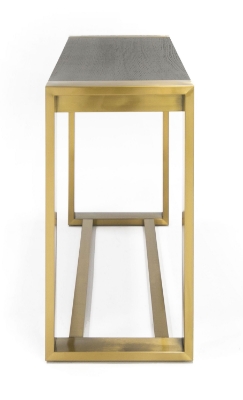 Picture of Modrest Fauna - Modern Wenge and Brass Console Table