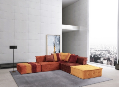 Picture of Divani Casa Dubai - Modern Multicolored Fabric Modular Sectional Sofa