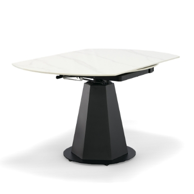 Picture of Modrest Barela - Modern Black and White Ceramic Extendable 35.5"/53" Dining Table