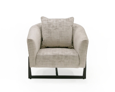 Picture of Modrest Forbis - Contemporary Grey Fabric Accent Chair