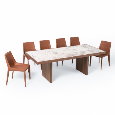 Picture of Nova Domus Bailey- Modern Walnut Rectangular Dining Table