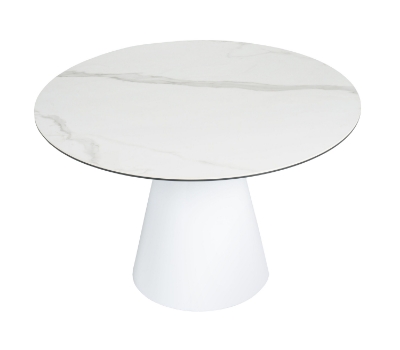 Picture of Modrest Edith - Modern Round White Ceramic Dining Table