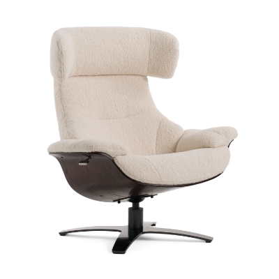 Picture of Modrest - Zahara Modern Beige Lounge Chair & Ottoman