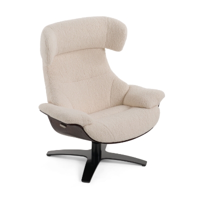 Picture of Modrest - Zahara Modern Beige Lounge Chair & Ottoman