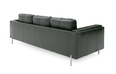 Picture of Divani Casa Schmidt - Modern Black Leather Sofa