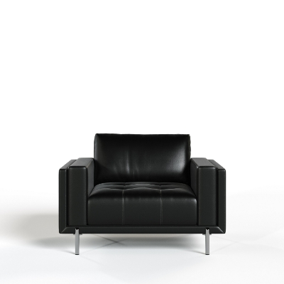 Picture of Divani Casa Schmidt - Modern Black Leather Chair