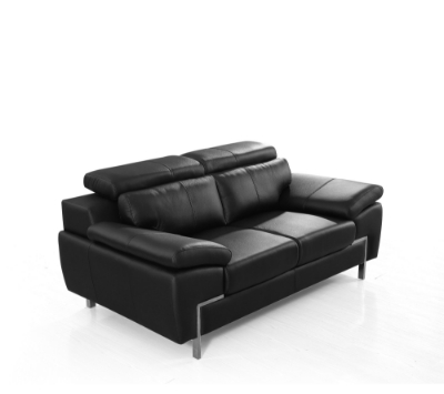 Picture of Divani Casa Grange - Modern Black Leather Sofa Set