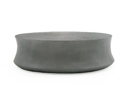 Picture of Modrest Airdrie - Modern Antique Grey Small Round Coffee Table