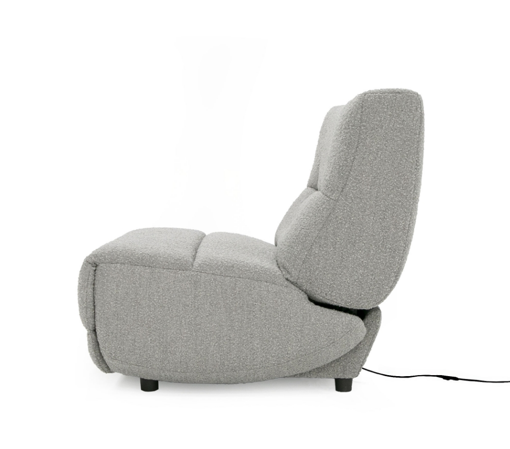 Picture of Divani Casa Basil - Modern Grey Fabric Large Electric Recliner Chair