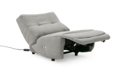 Picture of Divani Casa Basil - Modern Grey Fabric Small Electric Recliner Chair