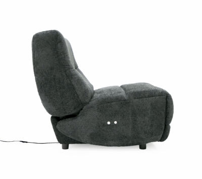 Picture of Divani Casa Basil - Modern Dark Grey Fabric Large Electric Recliner Chair