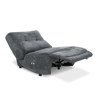 Picture of Divani Casa Basil - Modern Dark Grey Fabric Small Electric Recliner Chair