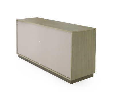 Picture of Modrest Nixa - Modern Wide Birch + Brushed Bronze Dresser