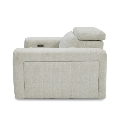 Picture of Divani Casa Gering - Modern Beige Fabric Power Recliner Chair