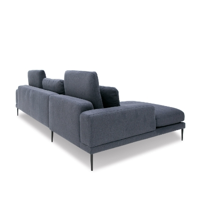 Picture of Divani Casa Corwith - Modern Blue Fabric Left Facing Sectional 