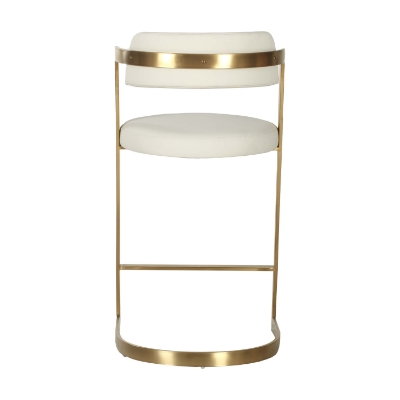 Picture of Modrest Shandra - Beige Pleather + Gold Counter Stool