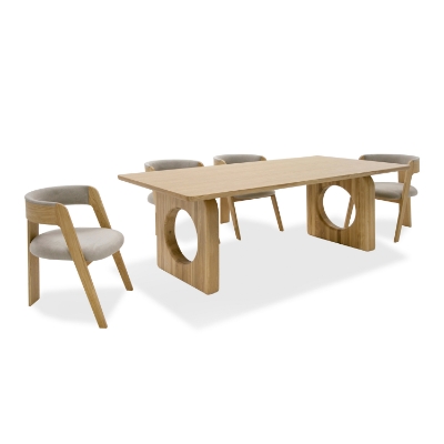 Picture of Modrest Washington - Modern Natural Oak Rectangular Dining Table