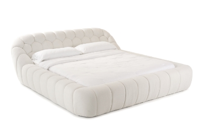 Picture of Divani Casa Yolonda - Modern Off-White Fabric Bed