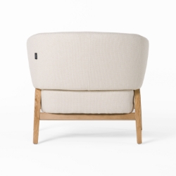 Picture of Divani Casa Giselle - Mid-Century Modern Off-White Fabric Accent Chair