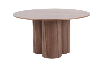 Picture of Modrest Depew - Mid-Century Modern Walnut Round Dining Table