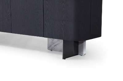 Picture of Modrest Broxburn - Modern Black Oak + Faux Marble Buffet