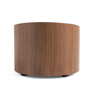 Picture of Modrest Geneva - Modern Walnut Round Nightstand