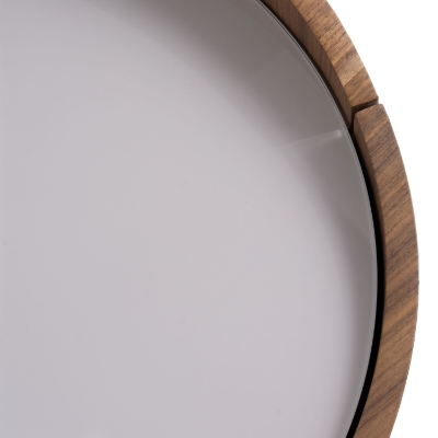 Picture of Modrest Geneva - Modern Walnut Round Nightstand