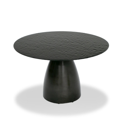 Picture of Modrest Calexico - Contemporary Black Wave Glass Round Dining Table