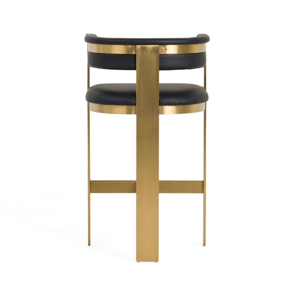 Picture of Modrest Boswell - Modern Black + Matte Gold Barstool