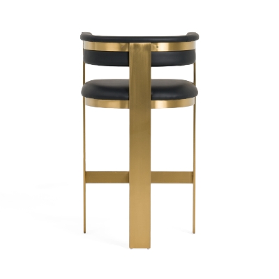 Picture of Modrest Boswell - Modern Black + Matte Gold Barstool