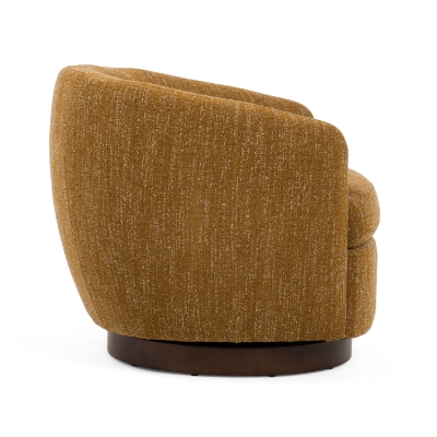 Picture of Divani Casa Wendt - Modern Mustard Fabric Swivel Accent Chair