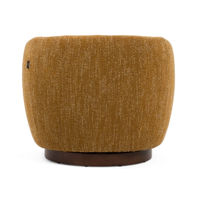 Picture of Divani Casa Wendt - Modern Mustard Fabric Swivel Accent Chair