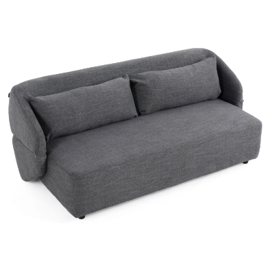 Picture of Divani Casa Lerner - Modern Dark Grey Fabric Sofa Bed