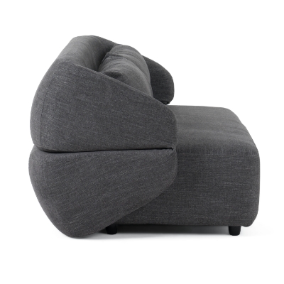 Picture of Divani Casa Lerner - Modern Dark Grey Fabric Sofa Bed